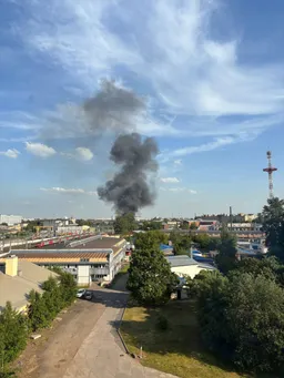 Пожар возник вечером 8 июня у Финляндского вокзала